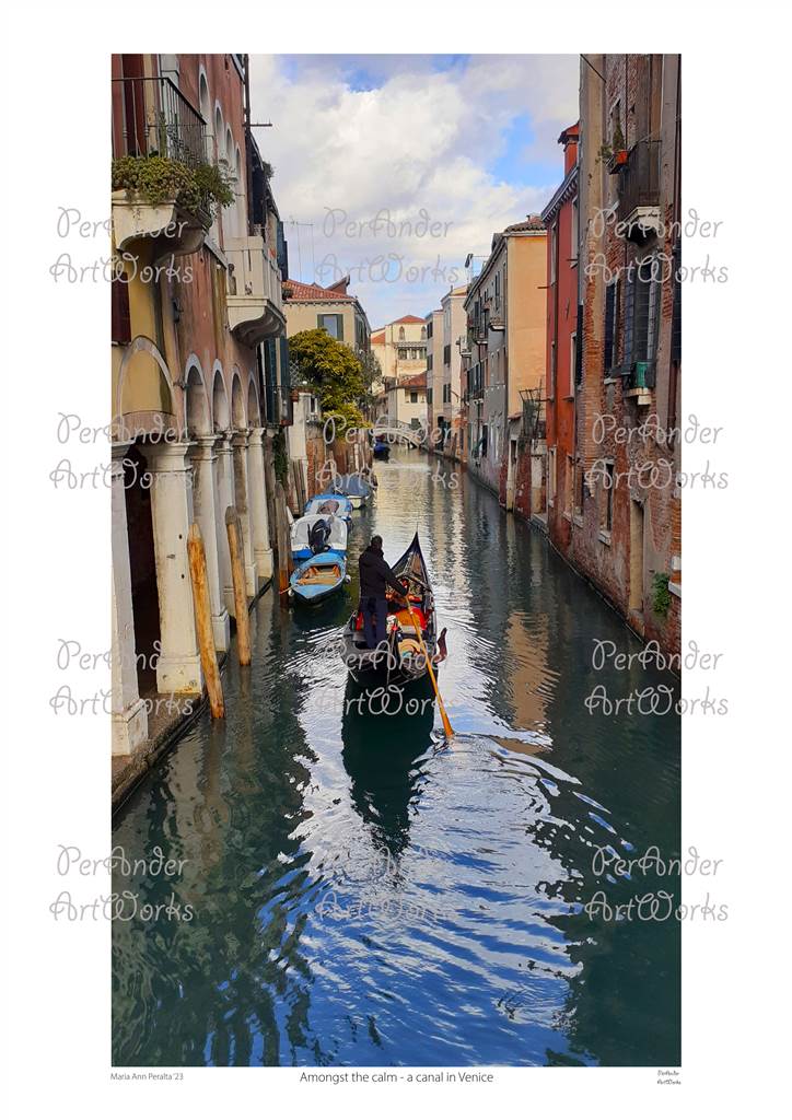 Amongst the calm - a canal in Venice '23