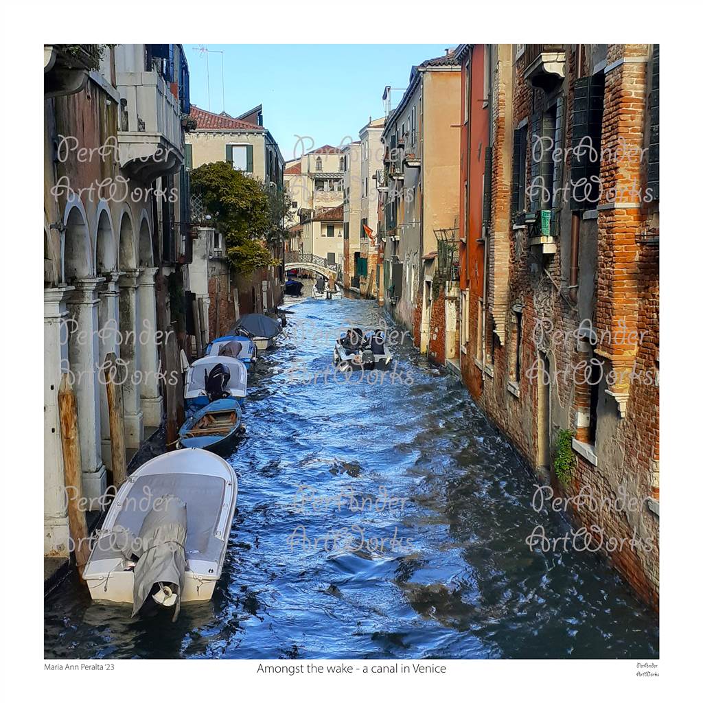 Amongst the wake - a canal in Venice '23